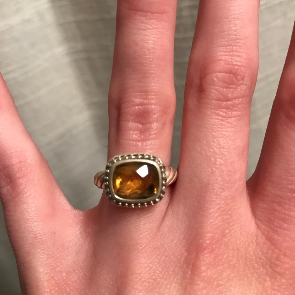 David Yurman Citrine ring size 5.5 - Picture 2 of 8
